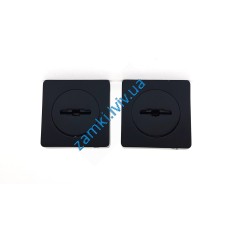 CLASS Накладка під сувальдний ключ  КВАДРАТ ET 08 QUADRO BLACK MAT чорна матова