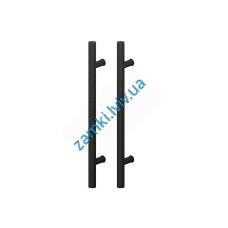 WALA Комплект ручок PA10 FI30, Х=1200 L=1600, матеріал алюміній, матовий чорний, 1600мм