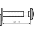 Вічко Securemme 60/110mm 015DXBK6OXX квадратне чорне