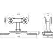 KEDR Комплект роликів ESW033-100 (до 100кг)