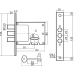 CLASS Замок врізний сувальдний 1001
