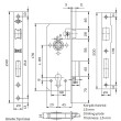 KALE KILIT Корпус замка 152-R (бексет 45мм) чорний