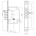 CLASS Замок врізний 189/4MF (5 кл)