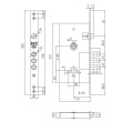 KALE KILIT Корпус замка 252R w/b нікель без планки, ТЕХПАКУВАННЯ