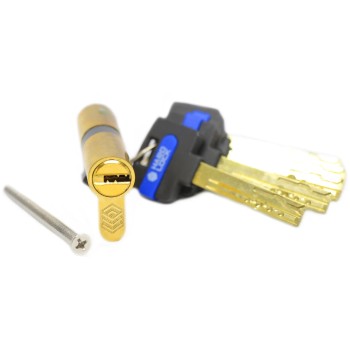 HARDLOCK СЕРЦЕВИНА 90mm 40/50 PB ключ-ключ латунь (K-40/50-PB)