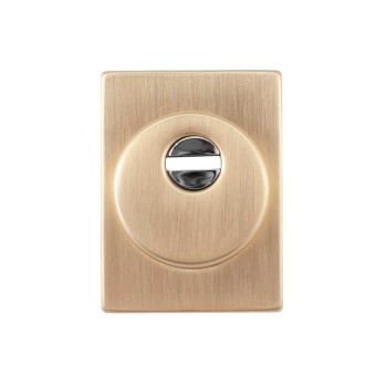 Броненакладка PROTECT 25мм 60*80 ПРЯМОКУТНА SG матове золото (без задньої накладки)