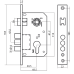 CLASS Корпус замка 9011SR-3R CP (ан 150)