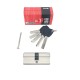 KEDR Серцевина BRASS/BRASS KEY M60 ZN (30/30) кл/кл нікель (з латунним ключем) //BB-E60SN
