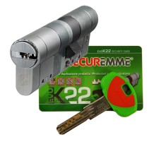 Серцевина модульна SECUREMME модель K22 103мм (31.5/71.5) ключ/ключ матовий хром