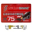 Серцевина модульна Securemme K75 113 мм 56.5/56.5 ключ/барашка матовий хром