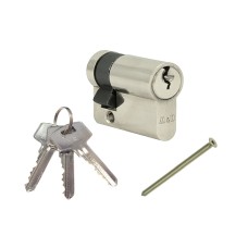 M&D Серцевина одностороння 9/30 нікель, 3 ключі M&D Серцевина одностороння 9/30 нікель, 3 ключі