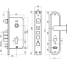 KEDR Комплект замка з ручкою T5DL лівий