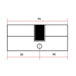 HARDLOCK СЕРЦЕВИНА 70mm 35/35 BL ключ-ключ чорна (K-35/35-BL)