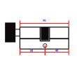 HARDLOCK СЕРЦЕВИНА 70mm 40/30В PB ключ-вороток латунь (K-40-30B-PB)