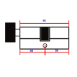 HARDLOCK СЕРЦЕВИНА 90mm 50/40В PB ключ-вороток латунь (K-50/40B-PB)